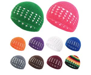 SOLPOP Bonnet Kufi pour Femme, Bonnet de Prière Islamique en Crochet, Bonnet Afro, Snood, Couvre-nuit, Turban, Bonnets de <span class=keywords><strong>Perruque</strong></span> Faits Main pour Homme Musulman - Product Image 2