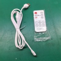 Câble USB-C avec variateur d'intensité et télécommande, cordon d'alimentation Type-C pour éclairage LED 5V, rétroéclairage DIY 3D Lithophane