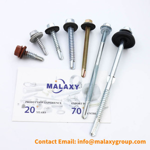 Malaxy Vente en gros Auto Brocante Din7504 Vis autoperceuses <span class=keywords><strong>à</strong></span> tête hexagonale Acier C1022 Finition zinguée Norme ISO - Product Image 2