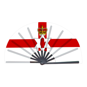Abanicos Plegables de Bambú con la Bandera de Ulster, Abanicos de Mano para Carnaval, Bodas, Festivales, Fiestas, Agencias de Viajes, Venta al Por Mayor - Product Image 5