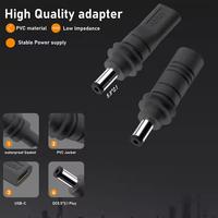 Pour Starlink Mini 20V 65W 100W PD chargeur Source USB Type C femelle à 5521 DC mâle adaptateur de connecteur d'alimentation pour Starlink Mini