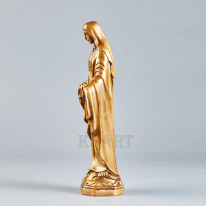 Escultura de Bronce de Alta Calidad de Jesús, Virgen María y Cristo, Personalizable, Estatuas Religiosas de Metal para Interiores/Exteriores, Decorativas y Personalizadas - Product Image 4