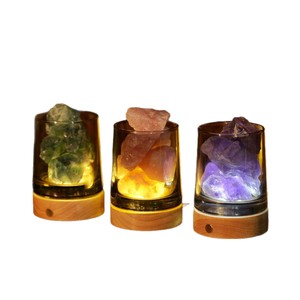Diffuseur de parfum en pierre brute de cristal naturel, lampe aromathérapie, <span class=keywords><strong>ornement</strong></span> de bureau pour la maison, cadeau, vente en gros transfrontalière, mariage - Product Image 5