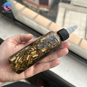 Neue Formulierung Kräuter haar wachstums öl Organisches Haarwuchs öl Chebe Bocks hornklee. Bhringraj Rosmarin Curyx Blätter - Product Image 5