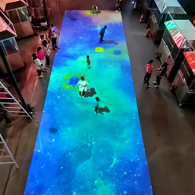 Interactive Floor Projection Mapping System 3D Visuals Sound Integration Immersive Brand Activations
