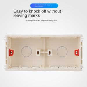 Caja inferior de instalación de interruptores, caja de instalación integrada, caja de instalación de enchufe de interruptor ignífugo, varias especificaciones - Product Image 4