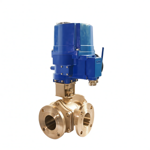 Válvula de Bola Eléctrica Motorizada de Acero Inoxidable de 2 Pulgadas y 3 Vías a Prueba de Explosiones COVNA, Pedido Urgente HK60Q-EX-FT, Válvula de Bola con Brida - Product Image 1