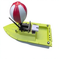 Bateau à appât télécommandé Yuerlang S80 à moteur brushless ultra-rapide pour eau salée, en plastique, 18 mph, portée 600 m, charge utile 5 kg