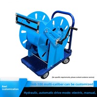 Enrouleur de tuyau léger à manivelle de type chariot avec garantie d'un an, personnalisable pour tuyaux d'essence et de diesel, origine Chine