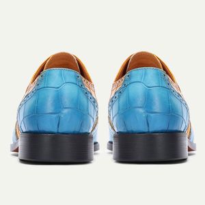 European Fashion Men's Formal <b>Shoes</b> <b>Height</b> <b>Increasing</b> Feature Waterproof Breathable Suitable for Business Offices Autumn Seasons - Product Image 6