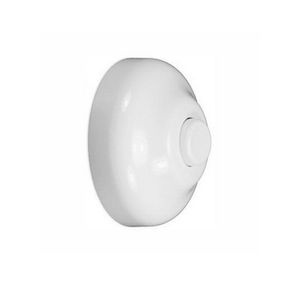 Roseta roscada y pulsador de descarga para cisternas empotradas, color blanco - Product Image 1