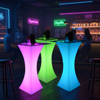 Ensemble de meubles de bar demi-rond à LED pour discothèques et cafés (Modèle 01) - Design moderne et écologique
