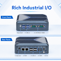 Computadora Integrada Sin Ventilador N150, Pantalla Dual, LAN Dual, 8 USB, 2 COM, RS232, RS485 para Automatización, Robot, IoT Gateway, Mini PC Industrial