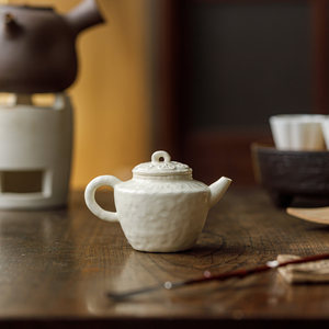 Tetera de Cerámica con Esmalte Craquelado, de Una Sola Pieza, con Filtro Infusor de Té, Resistente al Calor, Estilo Retro - Product Image 3