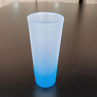 RubySub Gradient 3oz Gros Givré Personnalisé Sublimation Givré Verres à Liqueur Blancs