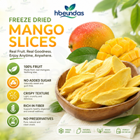 Gefreeze-droogde mangopoeder, gefreeze-droogde mangoschijfjes, gefreeze-droogde mangoblokjes