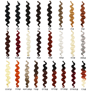 Extensions capillaires synthétiques longues bouclées pour femmes, style africain, effet serpentin, résistantes à la chaleur, pour le commerce extérieur - Product Image 6