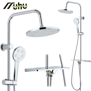 Colonna Doccia Classica Monofunzione Regolabile in Acciaio Inox con Soffione Cromato e Controllo Termostatico - Product Image 1