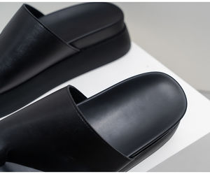 Chaussures d'extérieur pour femmes en cuir véritable, antidérapantes, style urbain tendance, dessus en cuir de vachette (4,5 cm), printemps/automne - Product Image 5