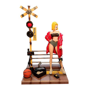 Jouets en résine PVC personnalisés de haute qualité, Action et jouet 38cm, posture debout, <span class=keywords><strong>Sexy</strong></span>, scène de fille, figurines anime <span class=keywords><strong>DBZ</strong></span> Android 18 - Product Image 1
