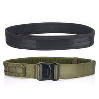 Sabuk pengikat cepat 2-in-1, sabuk nilon taktis empuk pelepasan cepat, sabuk luar MOLLE kaku ganda 1.75 "Tugas Berat