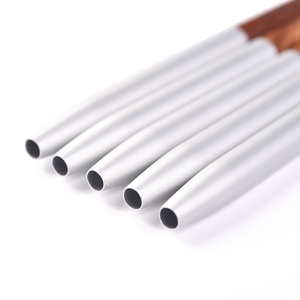 Pinceau à ongles fin pour nail art, 6-18 mm, poils en fibres ultra-fines, manche en bois, pour dessin et rayures, pinceau de manucure - Product Image 4