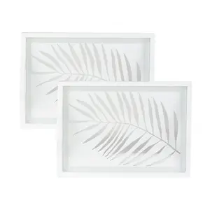 New Design Chic White and Transparent dinning dish tray with hand kitchen party use