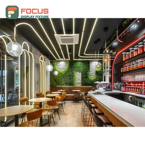 Vitrine à café de luxe avec façade en verre trempé, espace de présentation pour sachets de café, vitrine de magasin pour café - Product Image 5