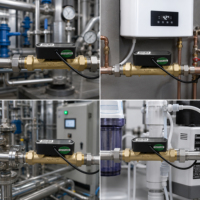 Tai'an Xinhaitai TTL Communication DN15-DN25 corps en laiton ultrasons Intelligent compteur d'eau débitmètre système de détection