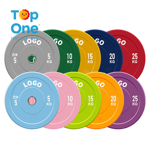 TopOne Bodybuilding Fitness Gym Disques en fonte Musculation Barbell Pare-chocs Plaques de poids - Product Image 1