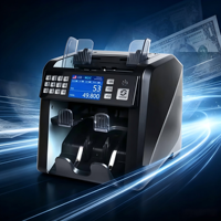Contadores de billetes con doble CIS, clasificador de moneda de valor mixto, máquina contadora de dinero