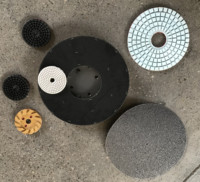 Disques de ponçage flexibles 80 mm pour machines à pierre, disques de polissage diamantés à liant résineux pour marbre et granit, utilisation humide et sèche