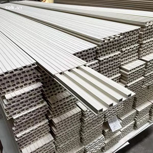 COMOVY ホーム ウォール デザイン デコレーション <span class=keywords><strong>PVC</strong></span>フォームボード 装飾用 フルート付き 3D WPC ウッド調 ウォールパネル 屋内用 - Product Image 3