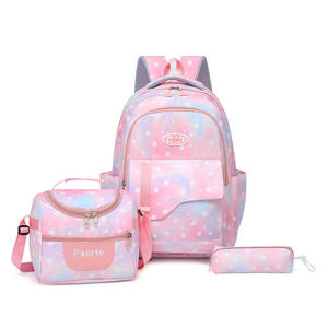 Ensemble <span class=keywords><strong>de</strong></span> 3 sacs à dos pour les é<span class=keywords><strong>l</strong></span>èves, sac à déjeuner isotherme tendance, sac à dos <span class=keywords><strong>de</strong></span> grande capacité pour garçon et fille - Product Image 2