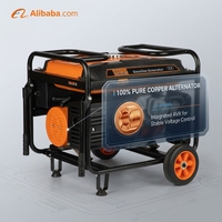 Dual-Voltage 4-Takt Benzin-Generator 110V 220V Umschaltbar mit Digitalem VFT-Meter, Autostart, CE-Zertifiziert