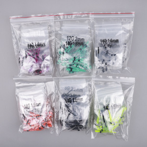 Nuevo 50 unids/set 14-00G acrílico tapones y tapones túneles de silicona oreja calibre expansor conjunto cuerpo Piercing joyería oreja estiramiento Kit - Product Image 3