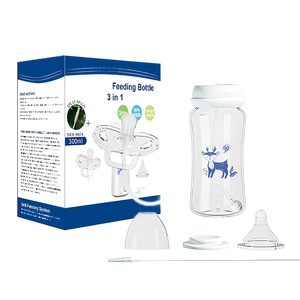 <span class=keywords><strong>Biberon</strong></span> d'apprentissage 3-en-1 pour nouveau-né avec paille, tasse et <span class=keywords><strong>tétine</strong></span> mignonne – Système de <span class=keywords><strong>biberon</strong></span> pour enfants – Vente chaude - Product Image 1