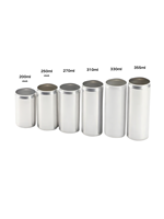 Meilleure vente 250ml 330ml 500ml Bouteille monobloc mince en aluminium standard avec couvercle #200 #202 pour boissons