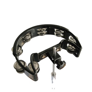 Fascia di tamburello a doppia fila a fila singola con staffa in metallo - Product Image 1