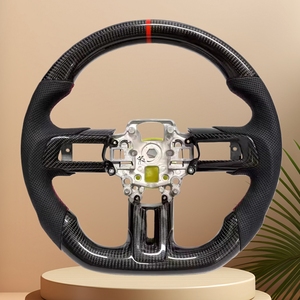 Personnalisé pour Ford Mustang 2023 2022 2020 2019 <span class=keywords><strong>2021</strong></span> 2018 2017 2016 2015 <span class=keywords><strong>Volant</strong></span> en fibre de carbone forgé - Product Image 1