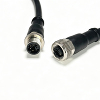 Câble de moteur triphasé M12 M Code 5+PE avec freinage intégré et protection contre la température pour mini servomoteurs triphasés, étanche et personnalisable