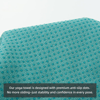 Serviette de sport en microfibre absorbante pour Pilates, personnalisée, antidérapante, extra épaisse, pour tapis de yoga chaud avec points de grip en silicone