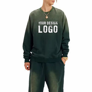 Sudadera Holgada Informal de Color Degradado con Hombros Caídos para Mujer, Sudadera con Cuello Redondo Personalizada al por Mayor, Sudaderas con Capucha para Mujer - Product Image 6