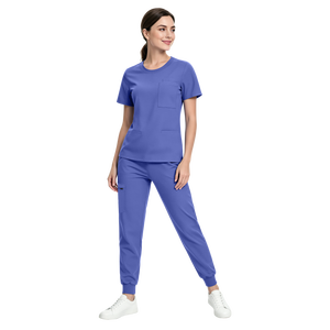 46002 Blusa Casual con Collo Tondo in Gasa Floreale, Scollo a V, Manica Lunga, Stile Giovanile Elegante per Uso Quotidiano e Spiaggia Donna - Product Image 1