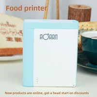 Printer Inkjet Genggam Portabel Laris Manis Garansi 1 Tahun Semi-Otomatis Untuk Kopi, Makanan, Desain Bunga, Tinta Edible