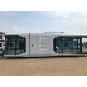 Casa de cápsulas para exteriores Sunroom con panel solar Casa de cápsulas espaciales desmontable y transportable a Arabia Saudita - Product Image 1