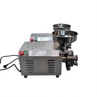 Moulin à céréales motorisé en acier inoxydable, capacité 1,5 kW 50-60 kg/h, multifonction pour maïs, riz, blé