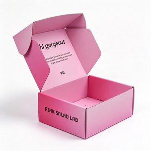 Boîtes d'emballage en carton ondulé personnalisées avec autocollants, autres boîtes cadeaux et en papier pour l'expédition et les cadeaux d'articles faits main - Product Image 1