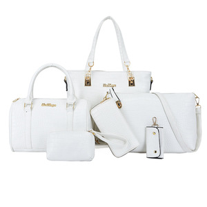 Nuevos Bolsos de Mano de Lujo a la Moda, Juego de 6 Piezas, Bolsos de Mano a Cuadros para Mujer, Bolso de Hombro Femenino, Bolso Cruzado para Viajes y Compras - Product Image 5