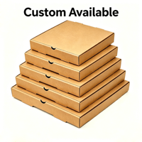 SP4789 Caja de Pizza de Papel Kraft Corrugado de Grado Alimenticio, Personalizada, con Laminación Mate, Ecológica, en Todos los Tamaños 8/10/12/14/16 Pulgadas, para Entrega a Domicilio